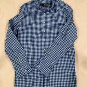 Vineyard Vines, button down, long sleeve, boys L (16) Whale Shirt